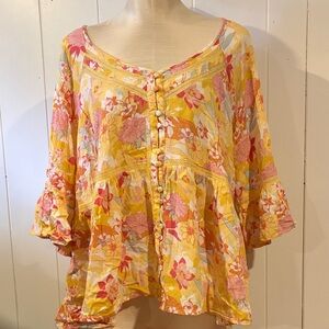 Women’s Torrid Floral Button-Down Women's Blouse